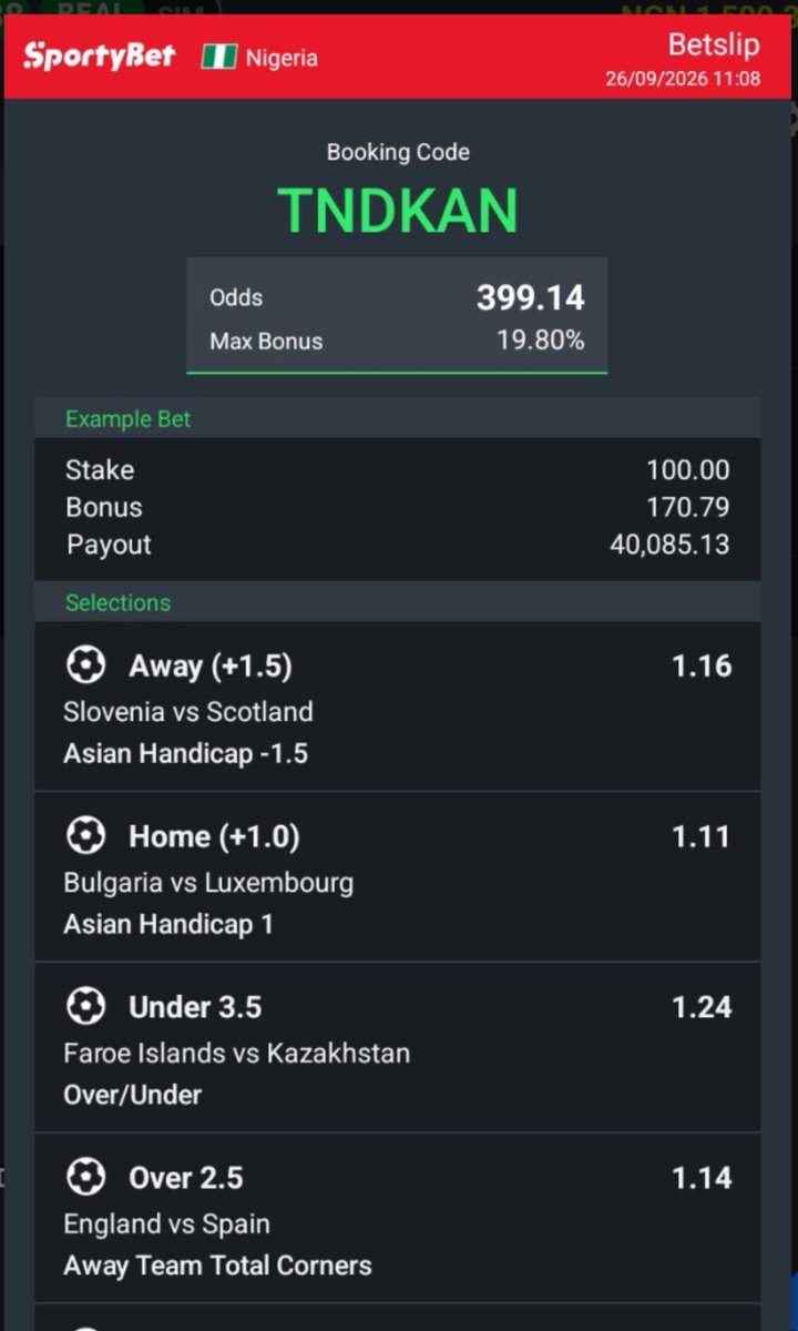 DatBoyNG1's tweet photo. Today's games only 
TNDKAN  ⚽⚽
@Lovesick455 https://t.co/b8qdboyJuQ