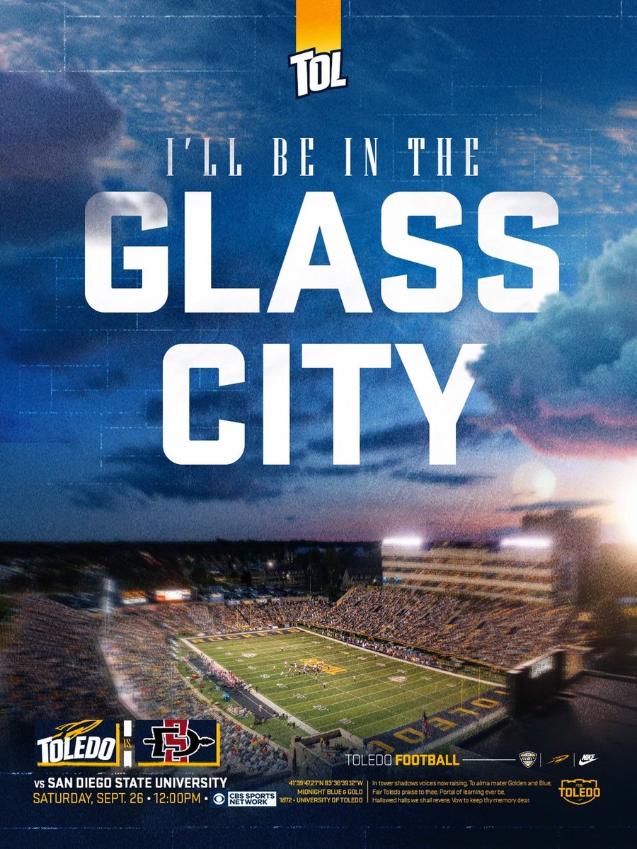 LoganM_CFB's tweet photo. Rise & Shine Rockets we got a noon kickoff in the Glass Bowlโ
๏ฟฝ๏ฟฝ๏ฟฝ | ๐ณ
#GlassCity ๐ https://t.co/HBmUYRa7XJ
