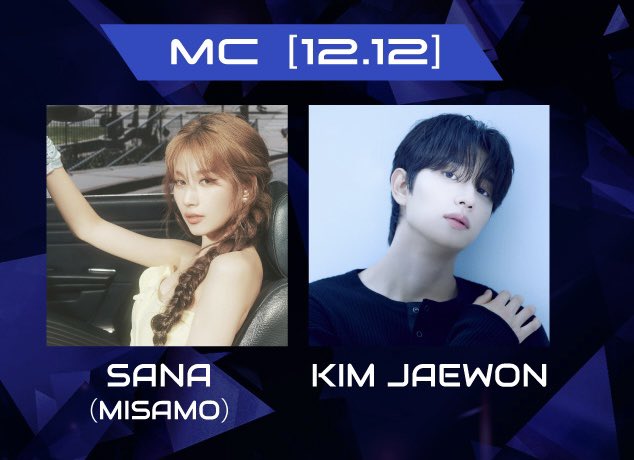 sweet_yuki230's tweet photo. MUSIC BANK GLOBAL FESTIVAL IN JAPAN 
나연이랑 미사모 공연하는 12일에 사나가 MC💜
#사나 #SANA #サナ https://t.co/MFu3TGdY9s