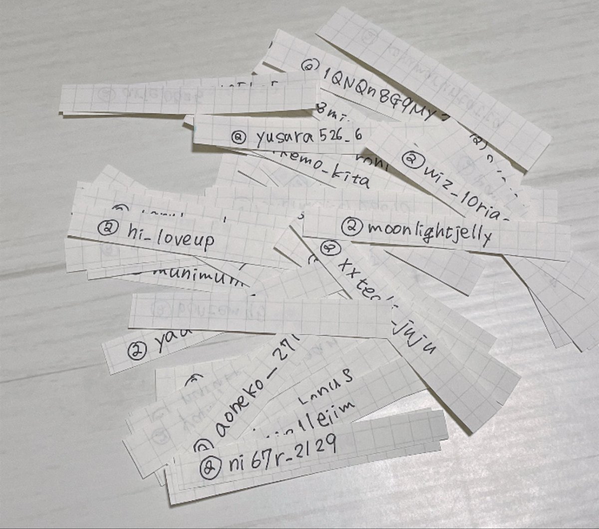 mima_oshi's tweet photo. 抽選しました！
57名もの方に参加していただけて嬉しかったので娘にも1回引いてもらい2名の当選になります。

@26_1110184さん
@e_k980315さん
おめでとうございます✨
後ほどDMからご連絡させていただきます
(ﾉ∀｀)

たくさんのご参加本当にありがとうございました！！ https://t.co/lVJOZcm5fy