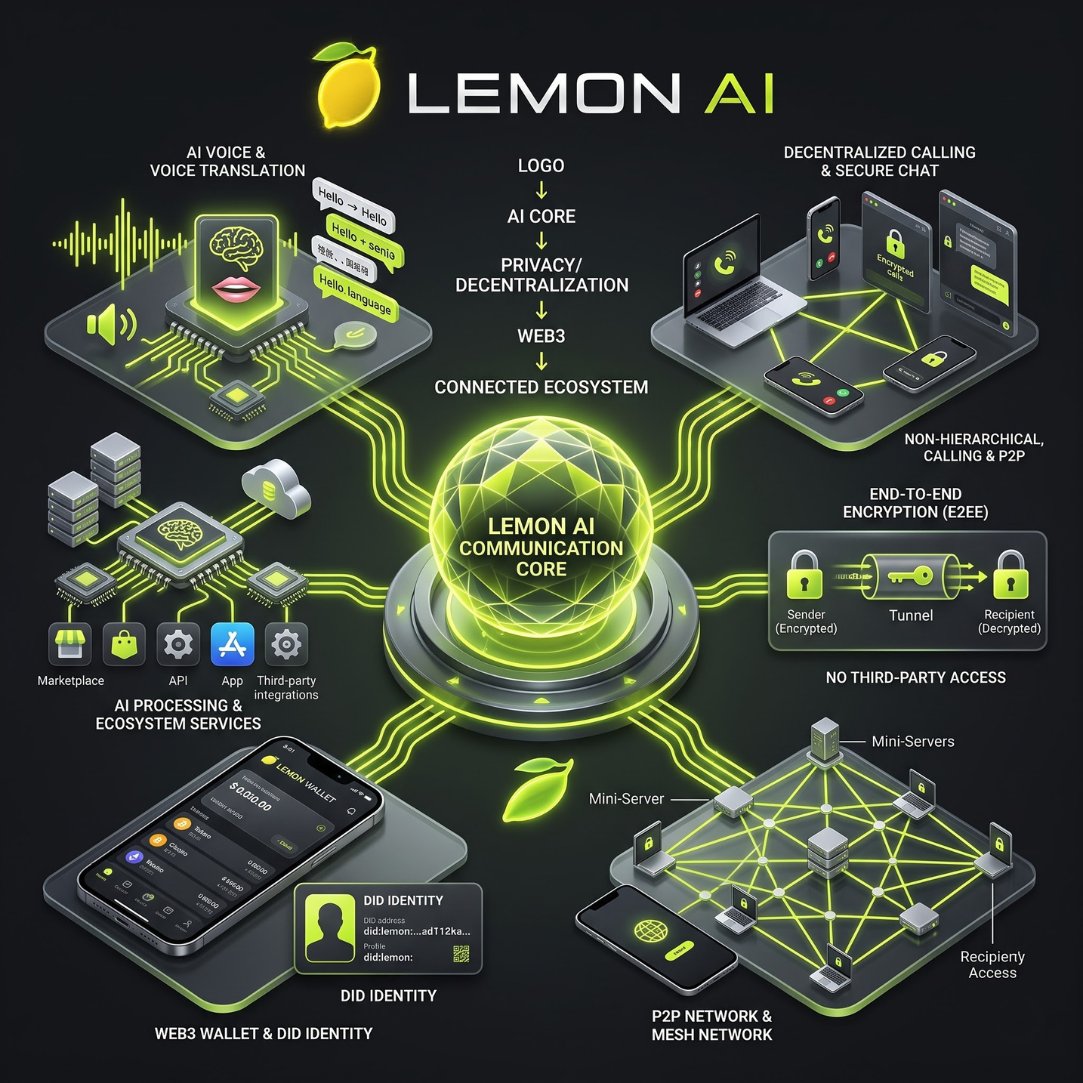 lemonai__'s tweet photo. 🍋 Lemon AI is shaping the future of communication with AI voice translation, secure chat, decentralized calling, Web3, and end-to-end encryption. 🔐🌐

Smart. Private. Decentralized.

#LemonAI #Web3 #AI #Blockchain https://t.co/s7k6hTRYok