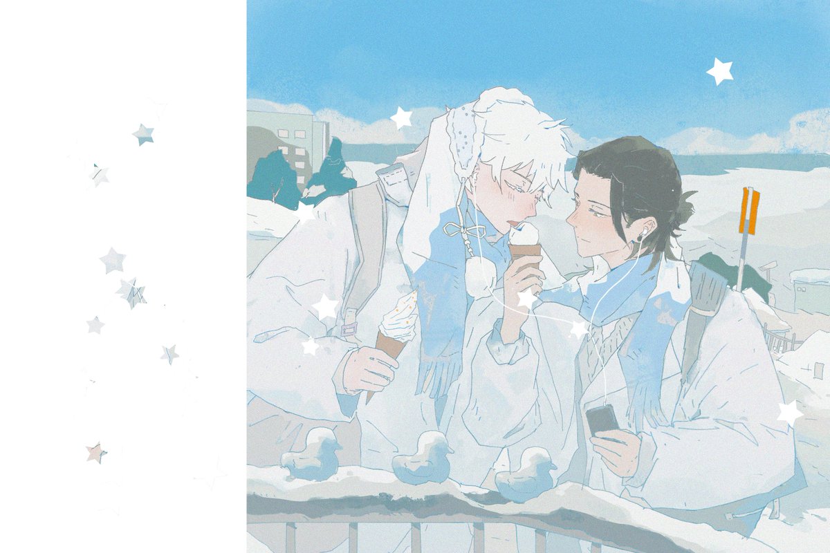 baililiwan's tweet photo. 下雪天请批准吃冰激凌

#GEGO #夏五 https://t.co/4avq7ocBPK