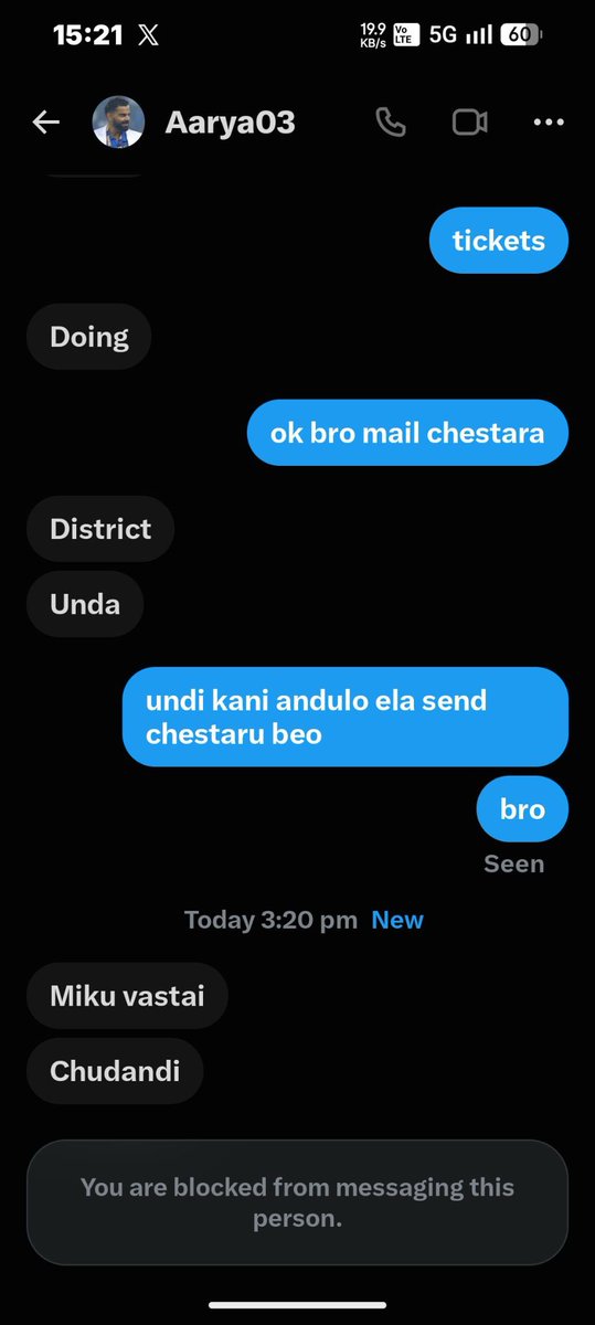 fizz_nandamuri's tweet photo. Beware of this guy @Aarya238 

Devara special show tickets istha ani fraud chestunnadu https://t.co/mLKF9ZoZ0y