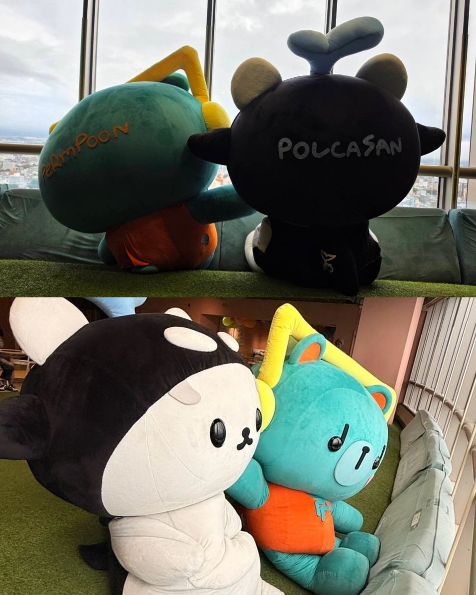 PondPhuwinPHFC's tweet photo. Our 2 bears PermSan are so cute huhu, Thun Pond and Phorphor Phuwin needs to see this 😭🤏🏻

PERMPOON IN GUNMA D1

#ご当地キャラカーニバル
#PERMPOON https://t.co/3tMEHWdG3E