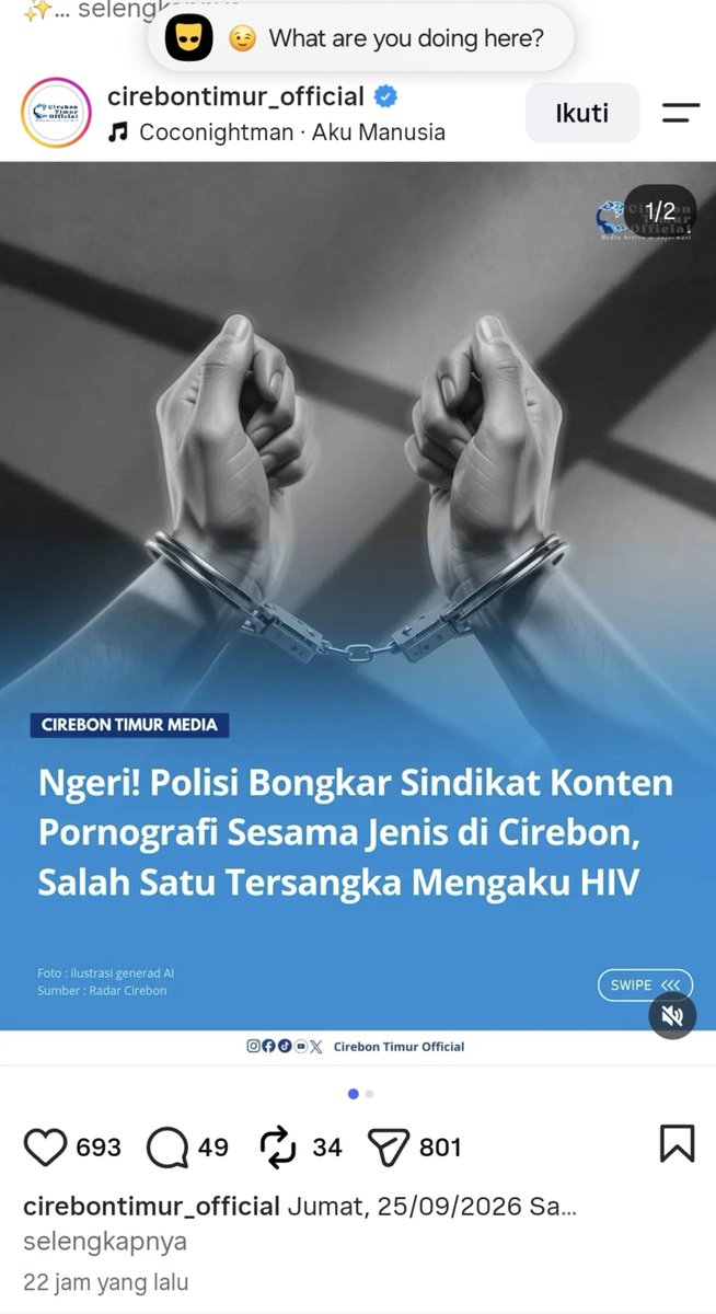aifon18promax's tweet photo. Ini siapa lagi coba ? https://t.co/2o5lkbIbS2