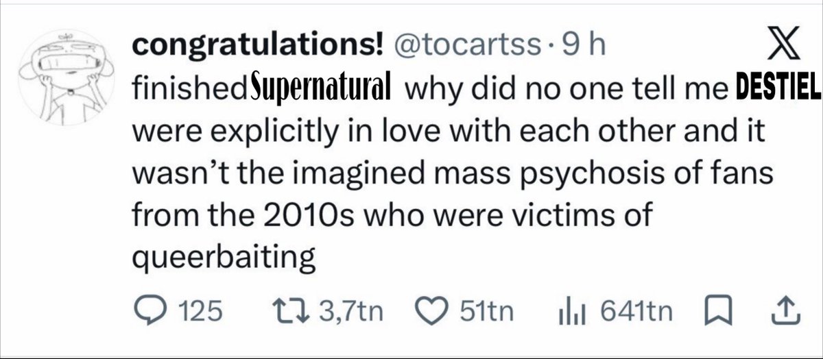 dxccanon's tweet photo. The only right way to watch supernatural : https://t.co/vqTU0gLNGA