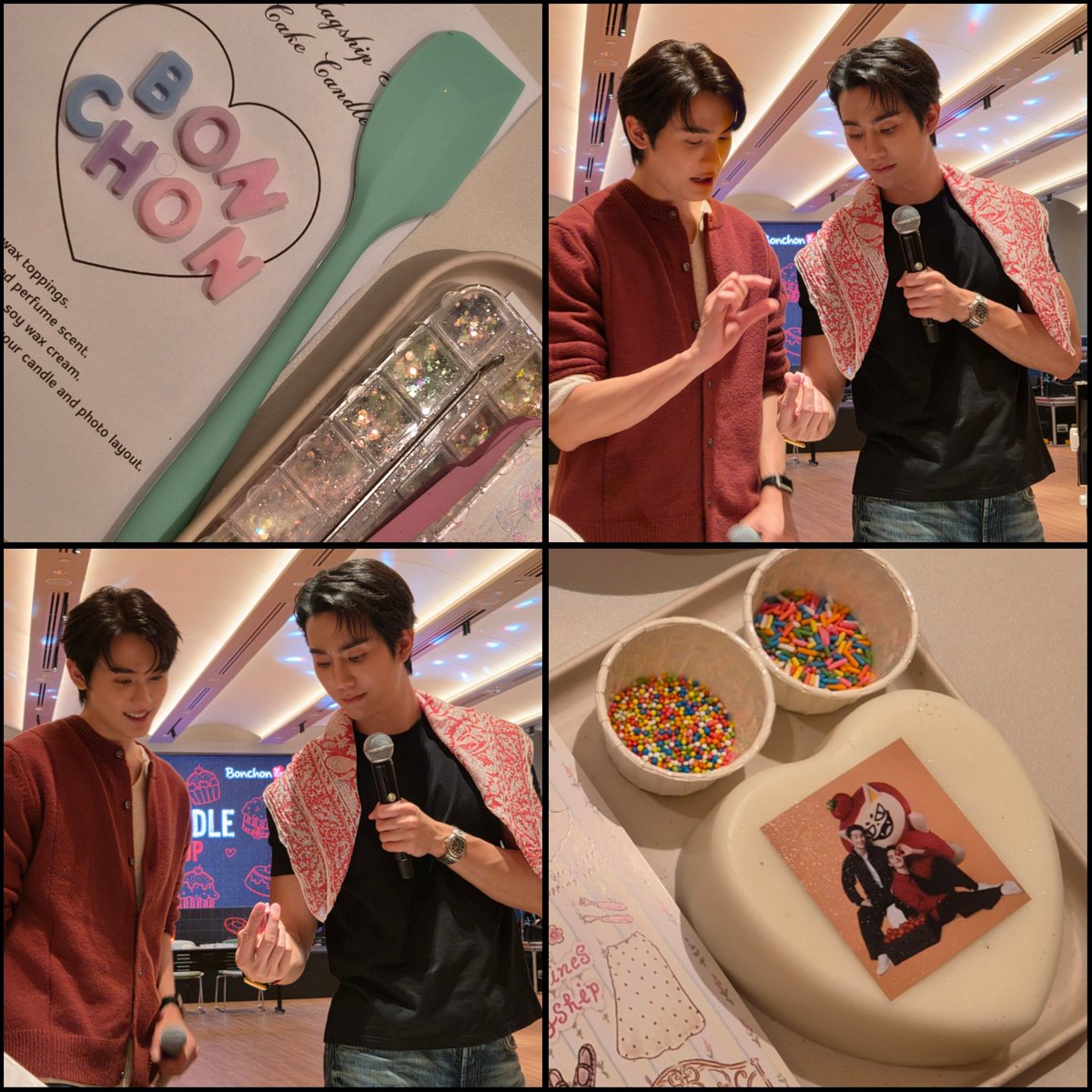 BonChonThailand's tweet photo. Workshop Mode ON 🍗🥰🧁

FORCEBOOK X BONCHON TRIP D1
#BonchonThailand #bonchonstaycationxfb 
@fforcejs @kasibook https://t.co/o2srgVSSWZ