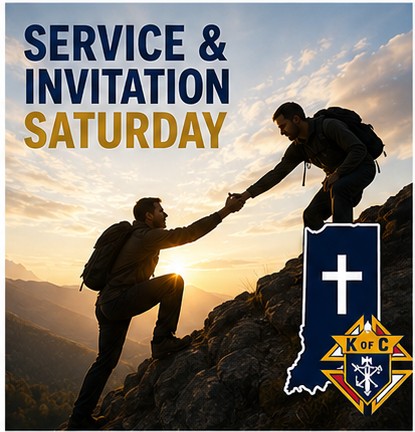 indianakofc's tweet photo. ✝️Brother Knights, Saturday challenge: invite one Catholic man into the Knights of Columbus. You found brotherhood here—faith, charity, and brothers who show up. Share that gift.
Ask him this week.
Vivat Jesus!
#INKofC #Knights #RespectLife #KofC #FaithInAction #Inv... https://t.co/mTCJQ218OI