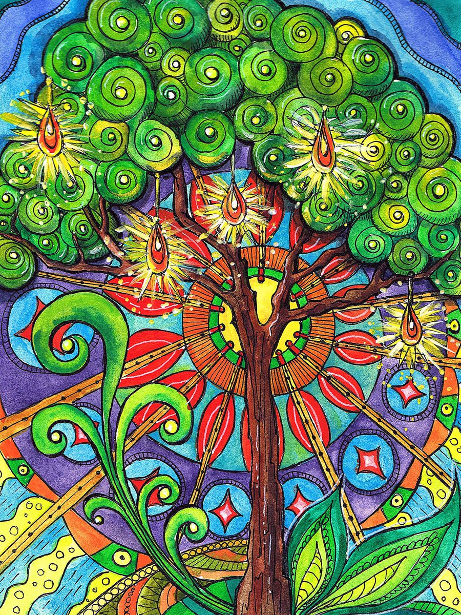 ABAElena's tweet photo. ๐จ๐ณ Last edition ๐โ โTree of Happinessโ
Watercolor handmade.
Only 4xtzโโโ
Who will take the luck for themselves? ๐
#NFT #NFTArt #ObjktNft https://t.co/00PzezA1TF