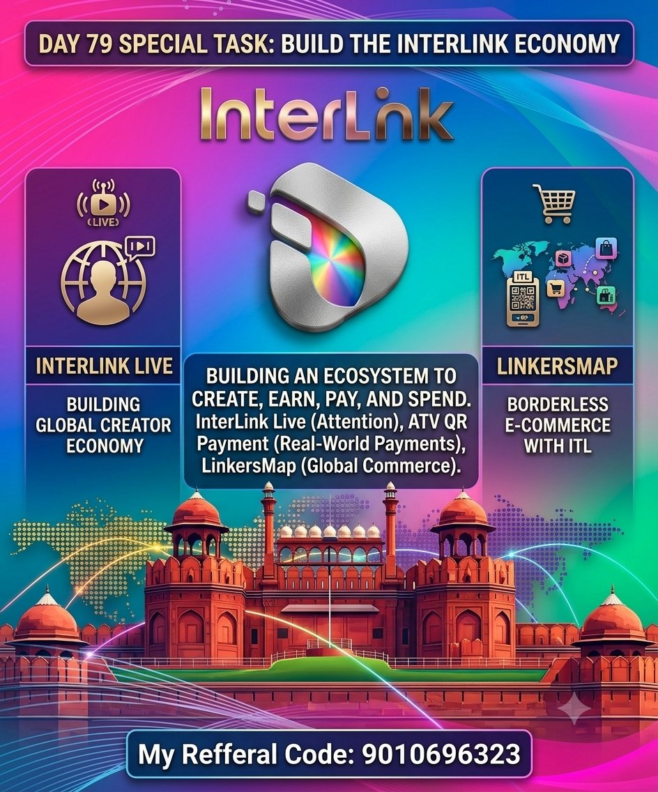 NtpVinaykumar's tweet photo. Experience InterLink: Stream via Live, scan with ATV QR, and navigate markets on LinkersMap. Next-gen connectivity starts here.
#Interlink #ITLG #ITL @reina_itl @kv_interlink @MaheshMagnus1 https://t.co/sap4b7pNqM