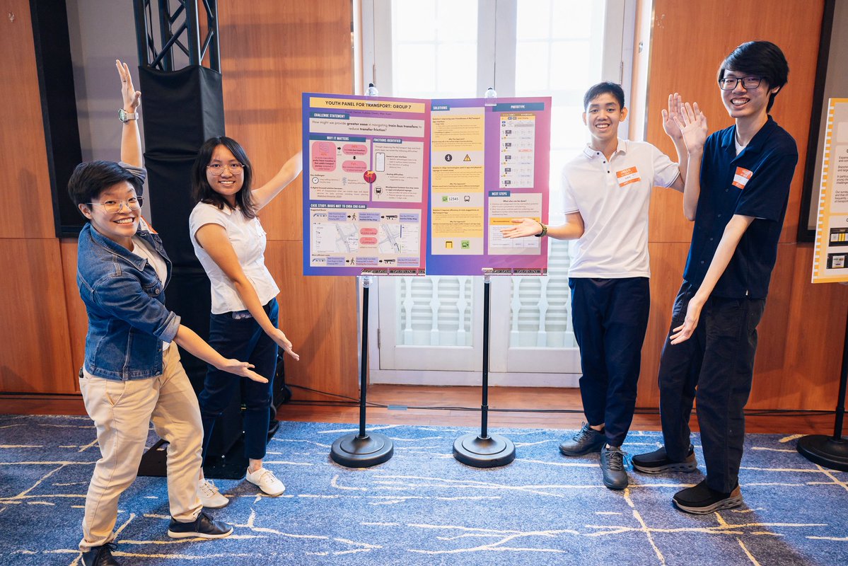 LTAsg's tweet photo. 🌟 Our youths are helping to shape the future of transport in Singapore!

🚌🚇 The Youth Panel for Transport, presented their proposals today. These perspectives inform our ongoing #LTMP Refresh. 💡
 
A big thank you to all our Youth Panel members for your energy &amp; creativity! https://t.co/8qI2SkHsvE