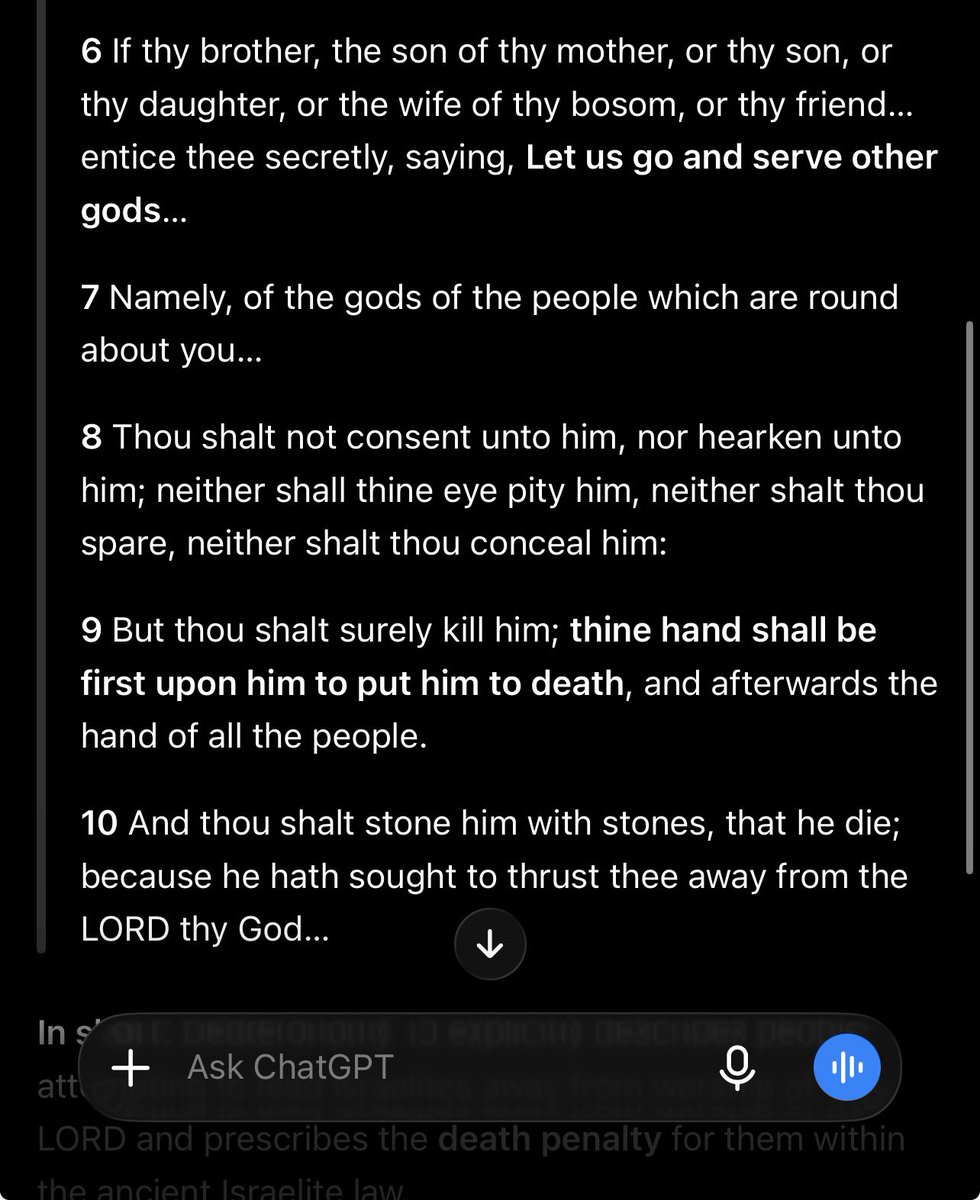 Merlin10102's tweet photo. @Yomexism @fagbemi_hamza So ?
Person say she no go marry Christain … werey 

Deuteronomy 13:6–10
You think say you wise Abi https://t.co/UWkf4sCCOq