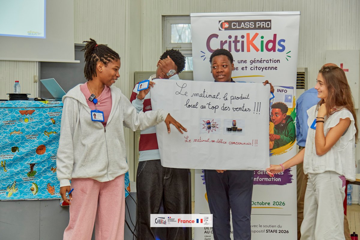 ClassPro_237's tweet photo. Restitution des travaux de groupe. 

#CritiKids2026 #ClassPro #STAFE2026 #EMI #Douala #Bonaberi #factchecking #EMI https://t.co/2XviK8LdvU