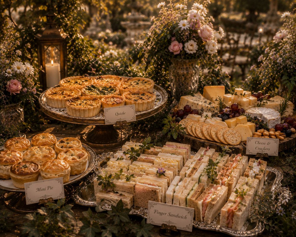 aetheriacademy's tweet photo. Di atas meja tersaji berbagai hidangan ringan; teh hangat dengan aneka racikan herbal, pastry yang baru dipanggang, sandwich, buah-buahan segar, serta kudapan manis yang memenuhi udara dengan aroma mentega dan madu. https://t.co/FNl7zJN6lq