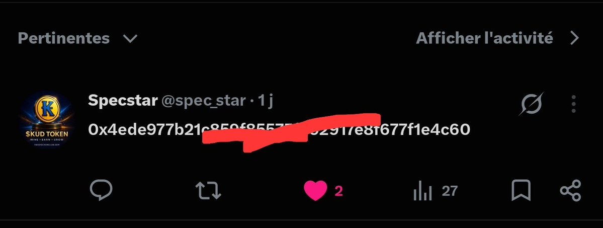 UPDATESNEWSk's tweet photo. 🏆 KUD DROP WINNER! 🪙🔥

Congrats @spec_star 🎉

1,000 $KUD is on the way! 🚀💰

Thanks everyone for participating ❤️
More drops coming soon 👀

#MineKudos #KUD @MineKudos https://t.co/LpJexBTO8v