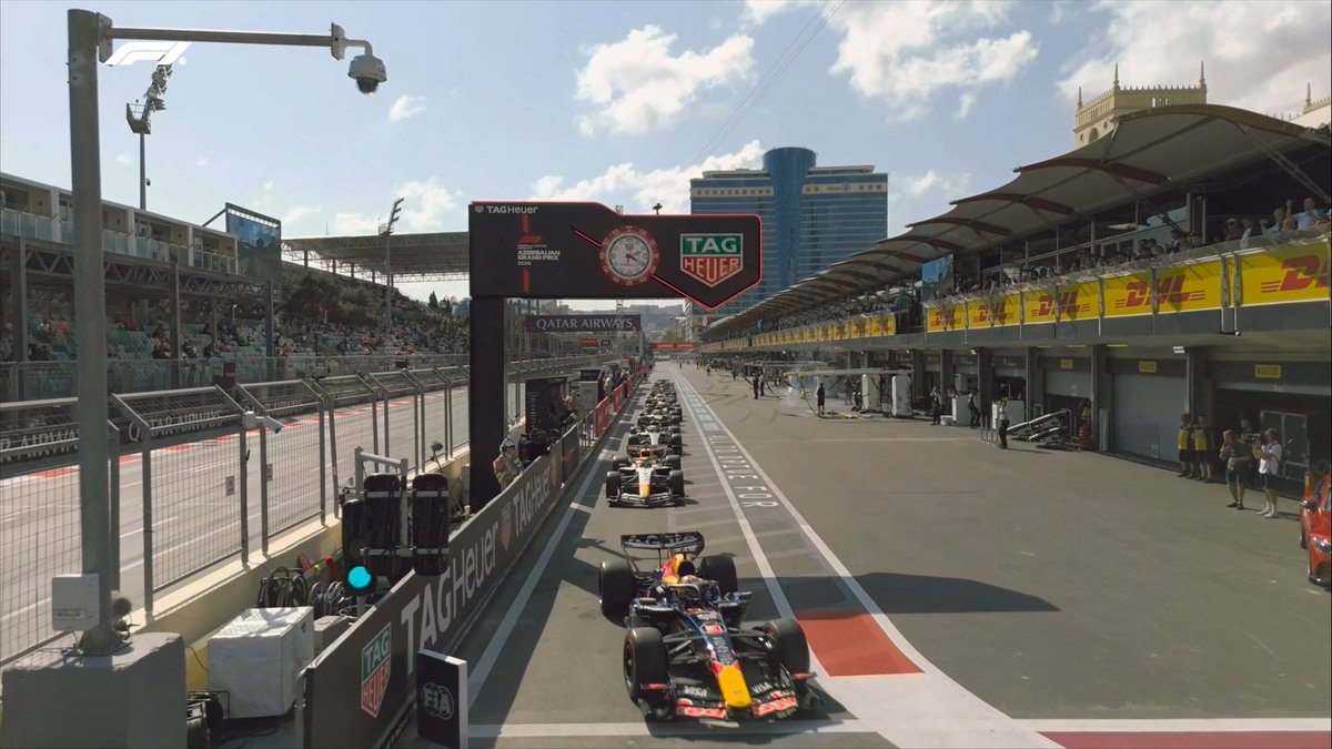 F1's tweet photo. The pit lane is open! 🙌

#F1 #AzerbaijanGP https://t.co/BmDoRl3BZD