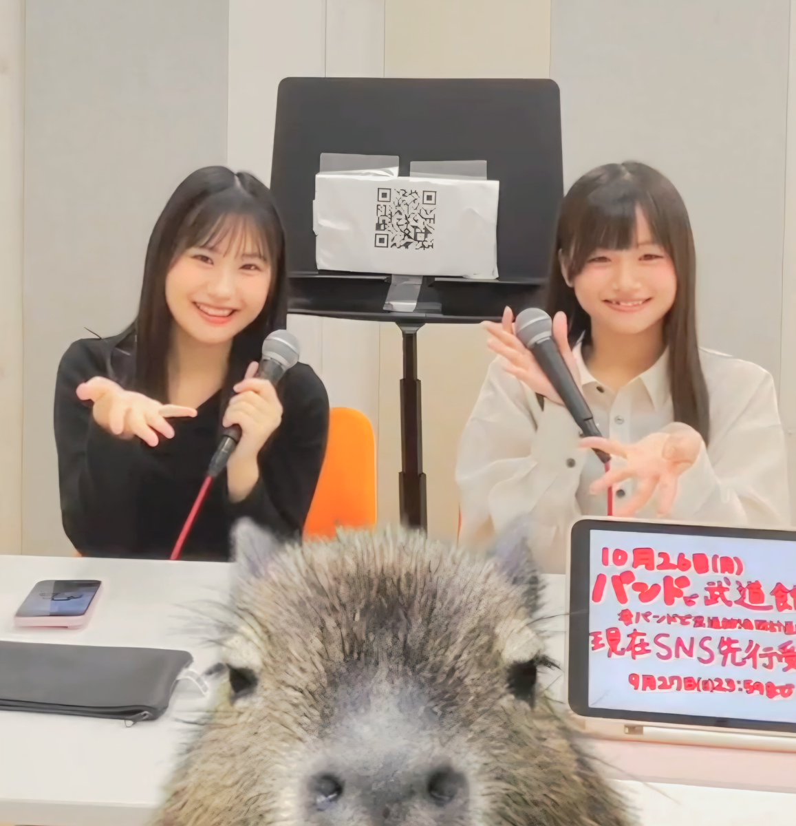 ichiro_2525's tweet photo. 土居楓奏ちゃん、西村乙輝ちゃんのインスタライブ２日目

３曲も歌ってくれてありがとう！ 

今日のセトリ
アタシリズム → 七分咲きのつづき → 雨宿りのエピローグ

無料なのが異常なクオリティ、アーカイブあり、明日も夕方に配信してくれるとのこと

#つばきファクトリー #バンドで武道館満開計画 https://t.co/NOLR6vp2EC