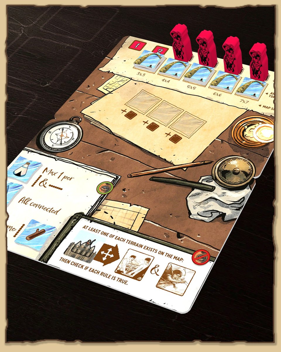 TabletopiaGames's tweet photo. 🗺️🌲 Corps of Discovery: Duo is now on Tabletopia!

Explore wilderness together, but there’s a catch: each explorer follows secret rules. 🤫 Guess your partner’s goals, build the map, manage resources, and find your fort's ideal spot!

#Tabletopia #CorpsOfDiscoveryDuo #boardgames https://t.co/8n1hmpQzWc