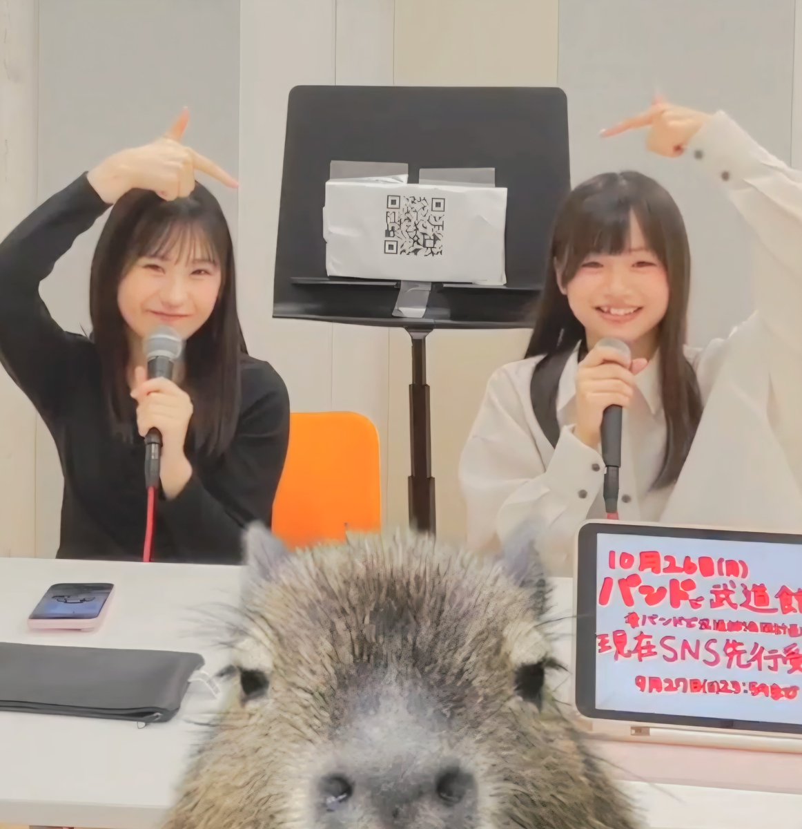ichiro_2525's tweet photo. 土居楓奏ちゃん、西村乙輝ちゃんのインスタライブ２日目

３曲も歌ってくれてありがとう！ 

今日のセトリ
アタシリズム → 七分咲きのつづき → 雨宿りのエピローグ

無料なのが異常なクオリティ、アーカイブあり、明日も夕方に配信してくれるとのこと

#つばきファクトリー #バンドで武道館満開計画 https://t.co/NOLR6vp2EC
