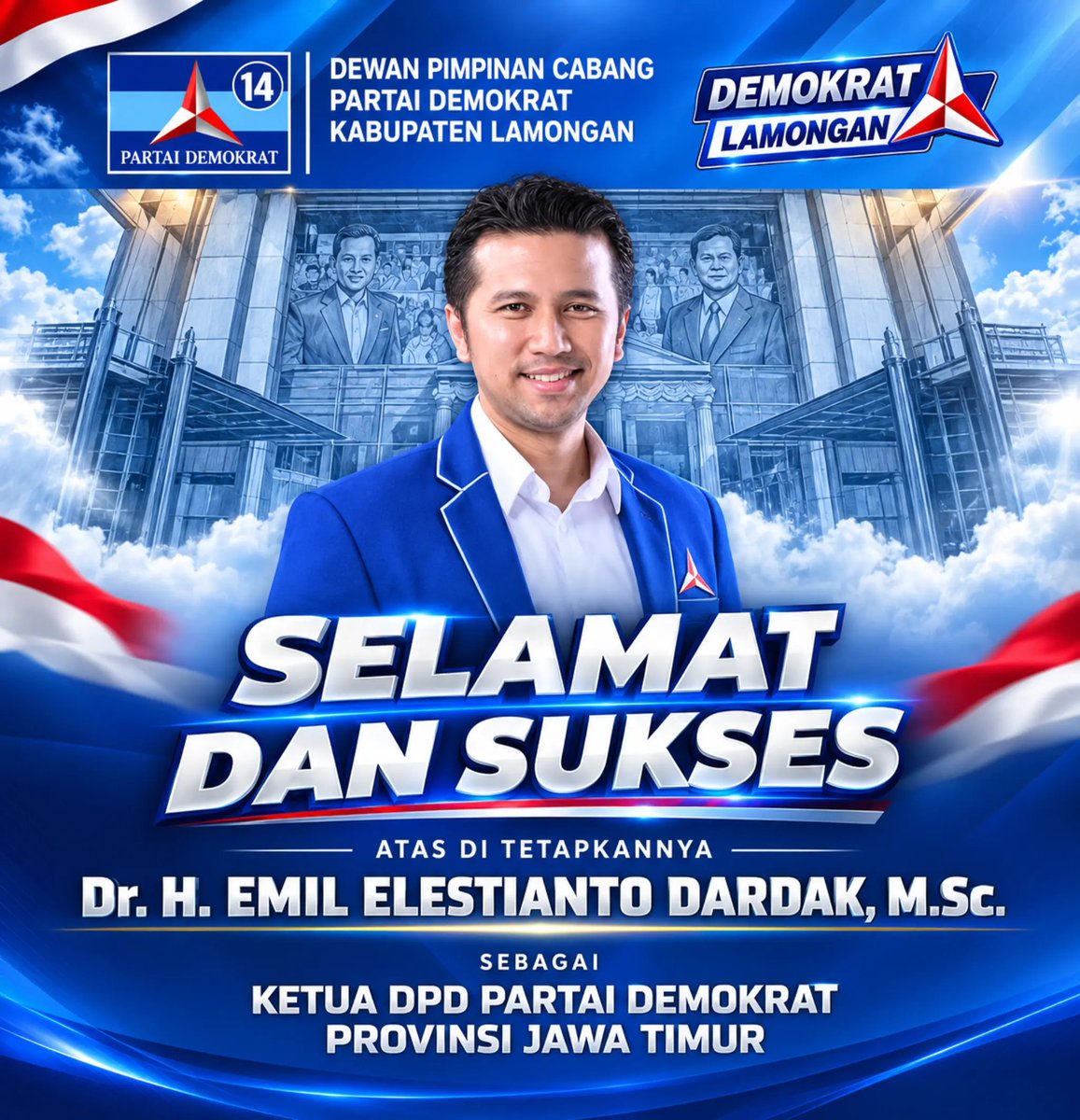 DPCDemokratLA's tweet photo. Sekretaris Jenderal DPP Partai Demokrat, Dr. Ir. H. E. Herman Khaeron, https://t.co/Ba1KDBSGkI., menyerahkan Surat Keputusan (SK) penetapan kepada Ketua DPD Partai Demokrat Provinsi Jawa Timur di Kantor DPP Partai Demokrat, Wisma Proklamasi, Jakarta, Kamis (24/9/2026.

#ahy https://t.co/SDKWKzpqEH