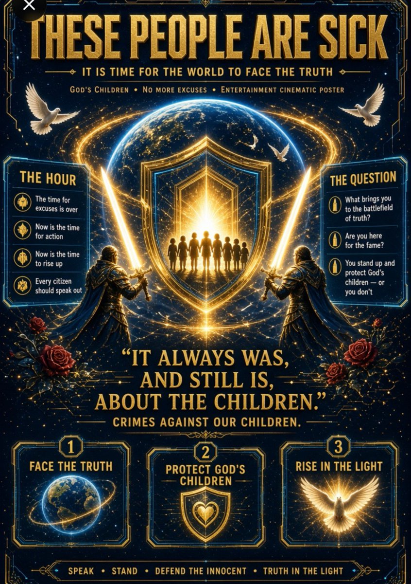 DutchForce17's tweet photo. THESE PEOPLE ARE SICK❗
THESE PEOPLE ARE SICK❗

EVERYONE AND I MEAN  EVERY CITIZEN SHOULD BE SPEAKING OUT  God's Children💕💞🌹🕊️🌍💫

THE TIME FOR EXCUSES IS OVER ❗
 
NOW IS THE TIME FOR ACTION❗
NOW IS THE TIME TO RISE UP❗

 Military is the only way⚔️⚔️

What Brings You To The Battlefield❓
Are You Here Fore The Fame ❓

It Is Time For The World To Face The Truth   
THESE PEOPLE ARE SICK❗️❗️

 You  STAND UP and PROTECT GOD's CHILDREN OR YOU DON'T 💕🌹🕊️🌍💫

It always was, and still is about the children.  Crimes Against Our Children💕🌹🕊️🌍💫