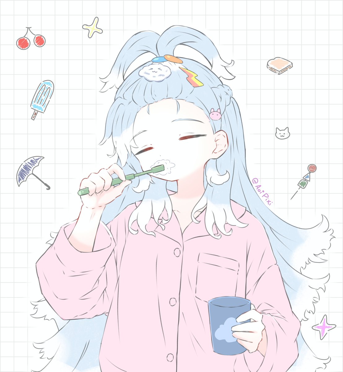 AoiPixi's tweet photo. Morning sweet ෆ⁠╹⁠ ⁠.̮⁠ ⁠╹⁠ෆ

#Aeruseni https://t.co/FxdSe7r7RA