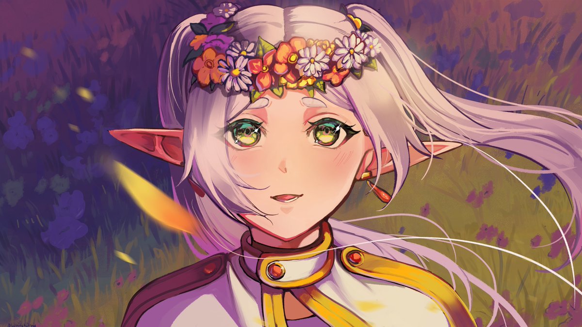 whitekitsu13143's tweet photo. Cutie Frieren in flowers 🏵
#Frieren #フリーレン https://t.co/7ou6b9XcOP