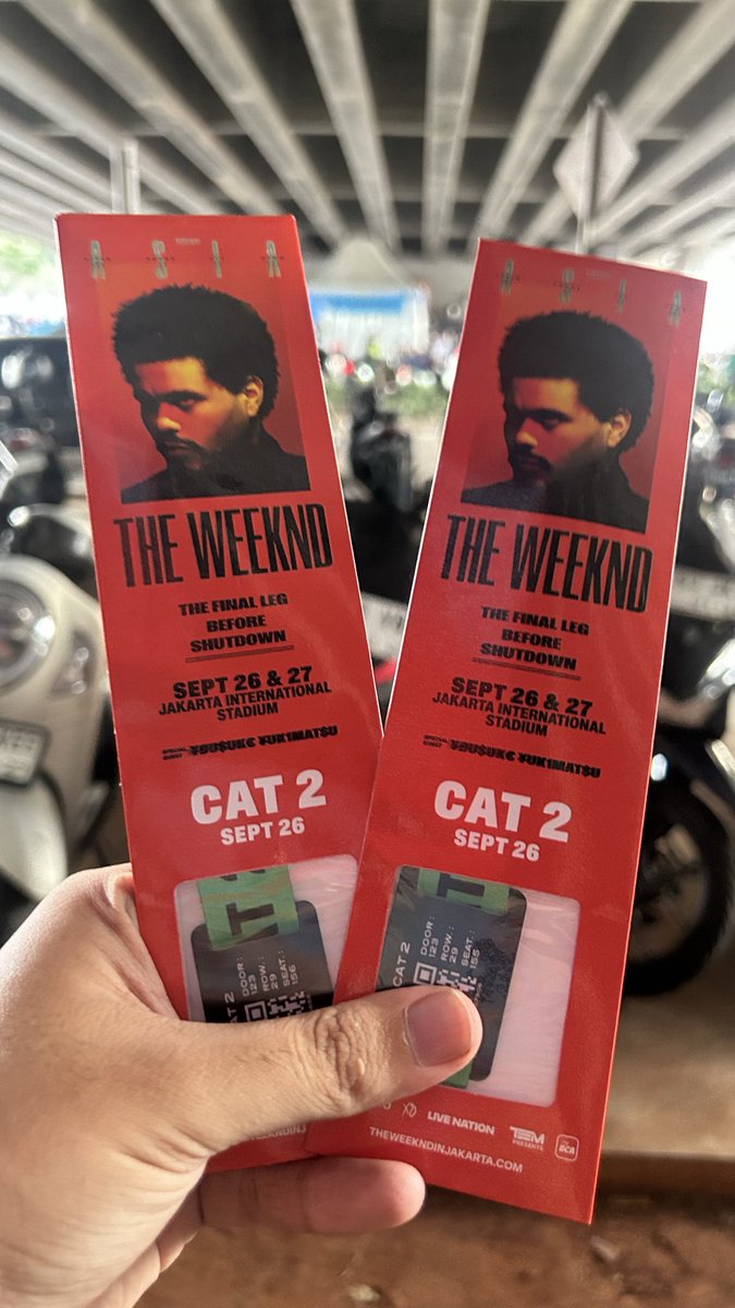 jaadoon7's tweet photo. wts the weeknd jakarta 
cat 2 2tix 3,6 jt 
siapa cepat sudah di venue lasttt
wtb wts https://t.co/m0JpKoIclM