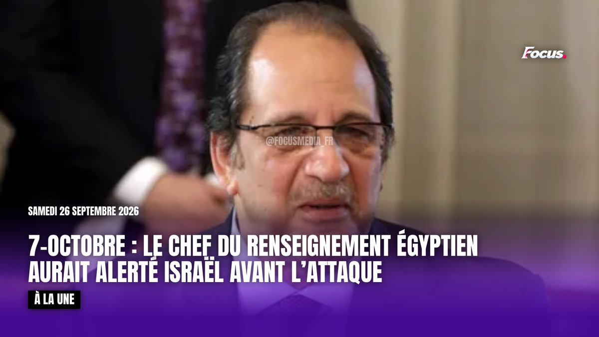 FocusMedia_Fr's tweet photo. 🇮🇱🇪🇬 FLASH — 7-OCTOBRE : LE CHEF DU RENSEIGNEMENT ÉGYPTIEN AURAIT ALERTÉ ISRAËL AVANT L’ATTAQUE

Selon une enquête de The Atlantic, Abbas Kamel se serait secrètement rendu en Israël le 26 septembre 2023, moins de deux semaines avant le 7-Octobre. 

Il aurait averti les responsables israéliens qu’une attaque majeure du Hamas se préparait, sans fournir de date précise.

Il aurait notamment prévenu : « Gaza vous explosera au visage ».
