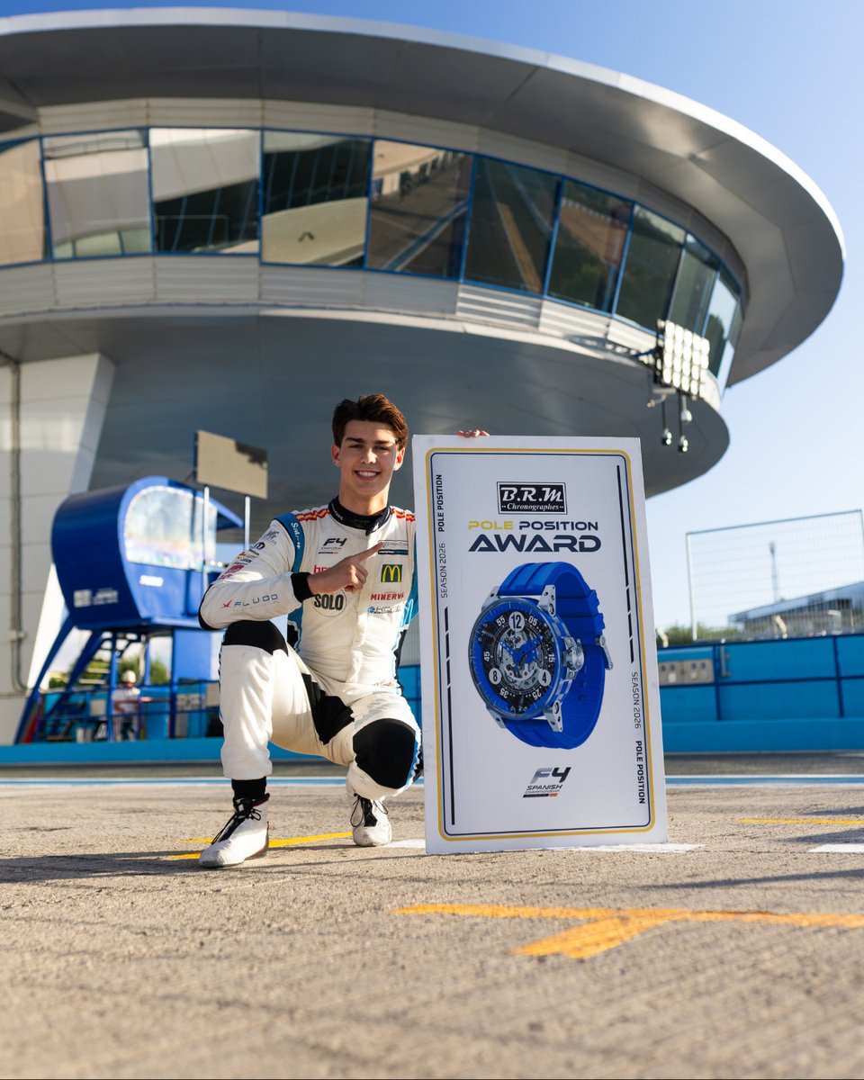 F4Spain's tweet photo. Jerez, meet your poleman. π
@noahthekid8 nailed it when it mattered and took pole in Qualifying 1 to lock in P1 for Race 1. Round 5 is on π₯
#F4SpanishChampionship #10thAnniversary #PolePosition #Motorsport #RaceWeekend https://t.co/Eb2axJEZaY