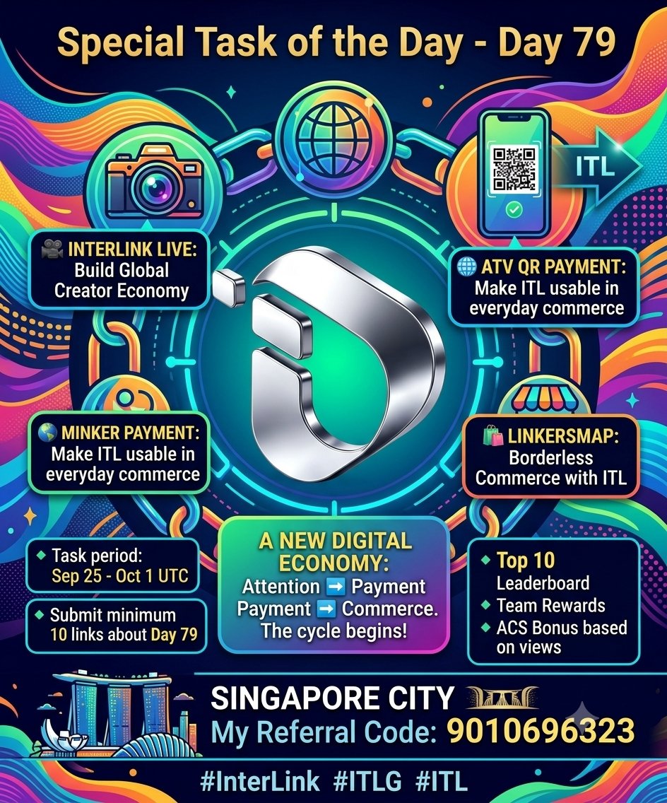 NtpVinaykumar's tweet photo. Create on InterLink Live. Pay with ATV QR. Discover on LinkersMap. One unified ecosystem for the next generation.
#Interlink #ITLG #ITL @reina_itl @kv_interlink @paseli51572 @MaheshMagnus1 https://t.co/TXYfJ6K9Oq