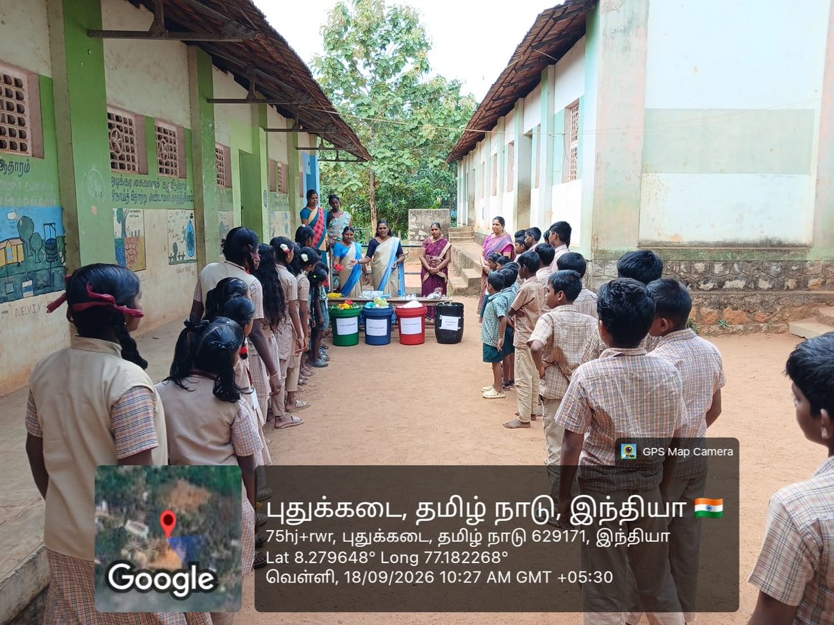PuthukkadaiTP's tweet photo. #sbmurban #SwachhataHiSeva #townpanchayat #Puthukkadai
கன்னியாகுமரி மாவட்டம் புதுக்கடை தேர்வுநிலை பேரூராட்சியில் பள்ளி மாணவர்களுக்கு மற்றும் சுயஉதவிக்குழு உறுப்பினர்க��ுக்கு நான்கு வகையாக குப்பைகளை பிரித்தல் குறித்து விழிப்புணர்வு ஏற்படுத்தப்பட்டது https://t.co/tJhe005Opu