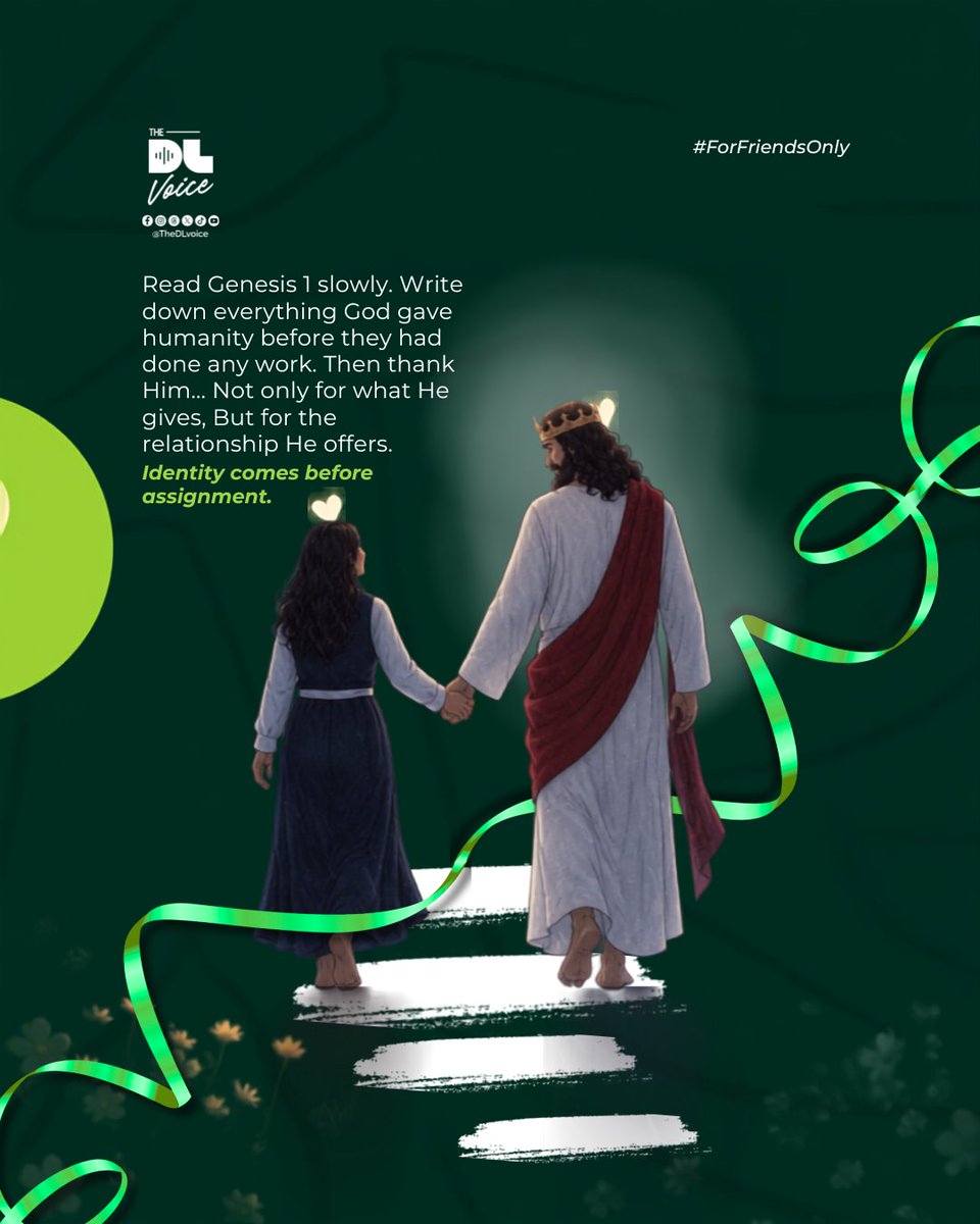 TheDLvoice's tweet photo. Why did God create humans?
Why did God create you?
After the fall, was the purpose of human creation defeated?
#ForFriendsOnly

🖼️ @LordTimothy3 https://t.co/eAQdd8kZps