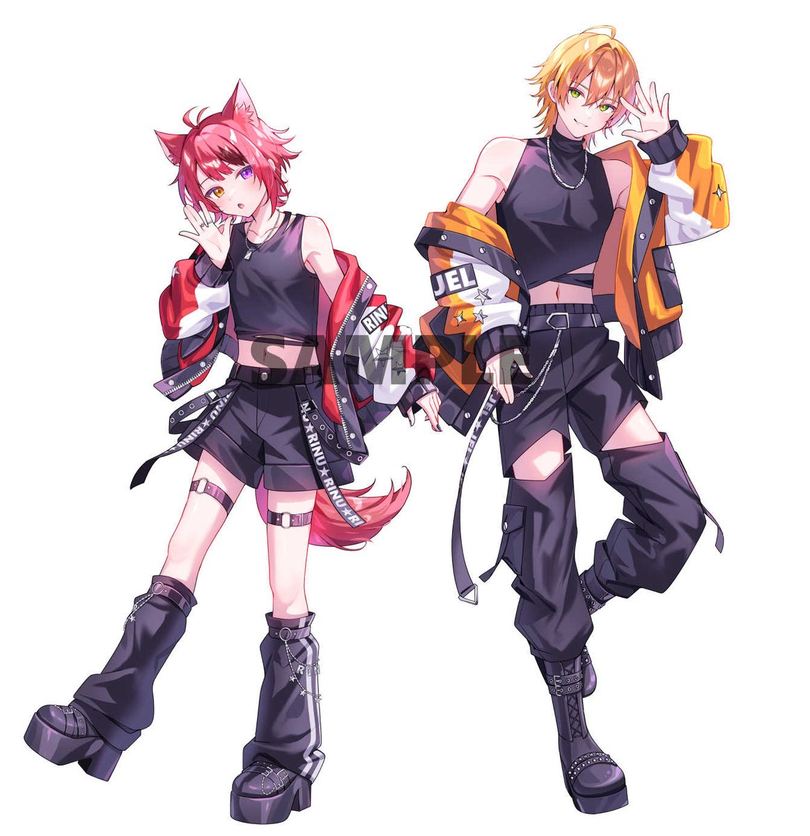 gorooon0402's tweet photo. 莉犬様、ジェル様cover『III』のイラストを担当させていただきました💓
よろしくお願いいたします！！ https://t.co/1BhBV3jN3h