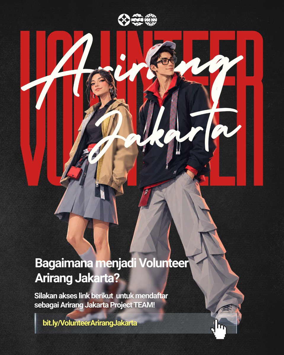 ArirangJakarta's tweet photo. [OPEN RECRUITMENT VOLUNTEER — ARIRANG JAKARTA PROJECT]

Halo ARMY! 💜
Arirang Jakarta Project membuka kesempatan untuk ARMY bergabung menjadi Volunteer.

Bagaimana menjadi Volunteer Arirang Jakarta? Silahkan akses link berikut untuk mendaftar sebagai Arirang Jakarta Project Team 💜

🔗 https://t.co/H6zSxKASTo