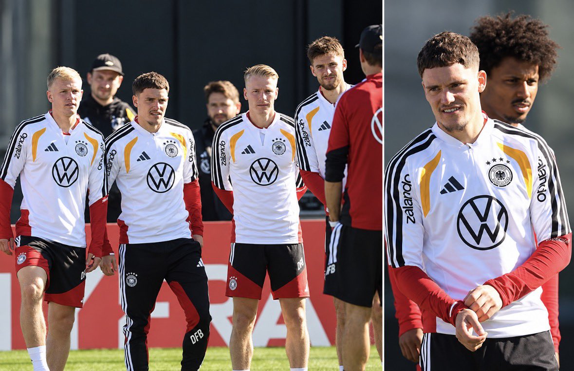 Anfield_Sector's tweet photo. Florian Wirtz trains under Jurgen Klopp for the first time. 🇩🇪

#LFC https://t.co/hWYW2V0mC7