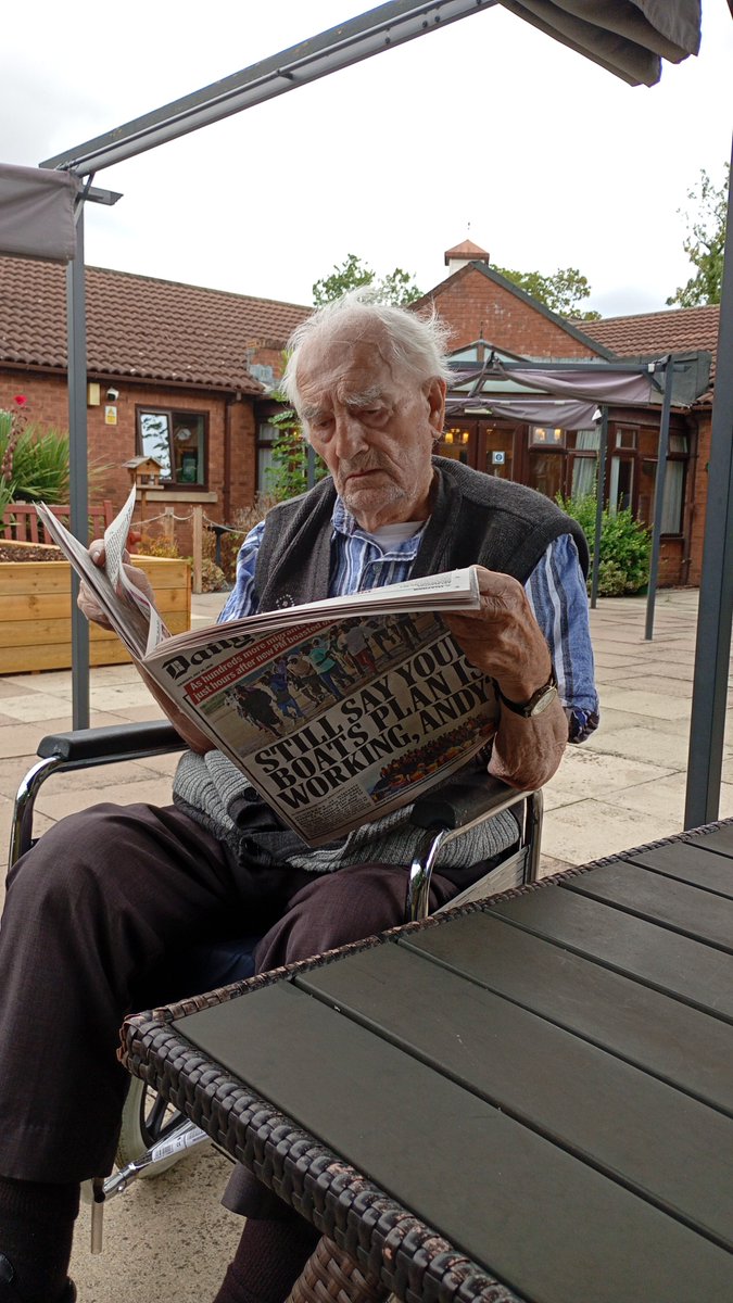 333peterobinson's tweet photo. This is my Dad. He's 100 next Saturday.

As a present the government are sending a lady next week to arrange the sale of his bungalow to fund his care.

He farmed for 60 years to feed us

If @andyburnham wants to fund something closer to home perhaps properly fund elderly care? https://t.co/EQ888OurSz