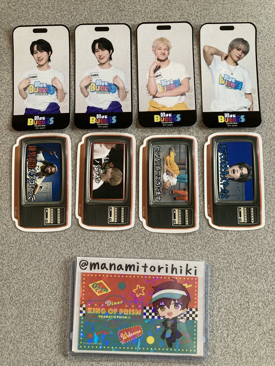manamitorihiki's tweet photo. 【交換】EBiDAN BUDDiiS CD 特典カード　朝までBUDDiiS ステッカー

譲：画像参照

求：FUMINORI

郵送での交換です。
よろしくお願い致します。 https://t.co/7opyV7dfsy