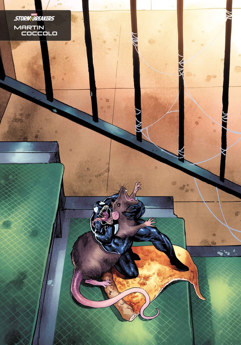 VenomArchive's tweet photo. yall remember Venom wrestling a pizza rat 🤔😂 https://t.co/bGGCZNiN3Z
