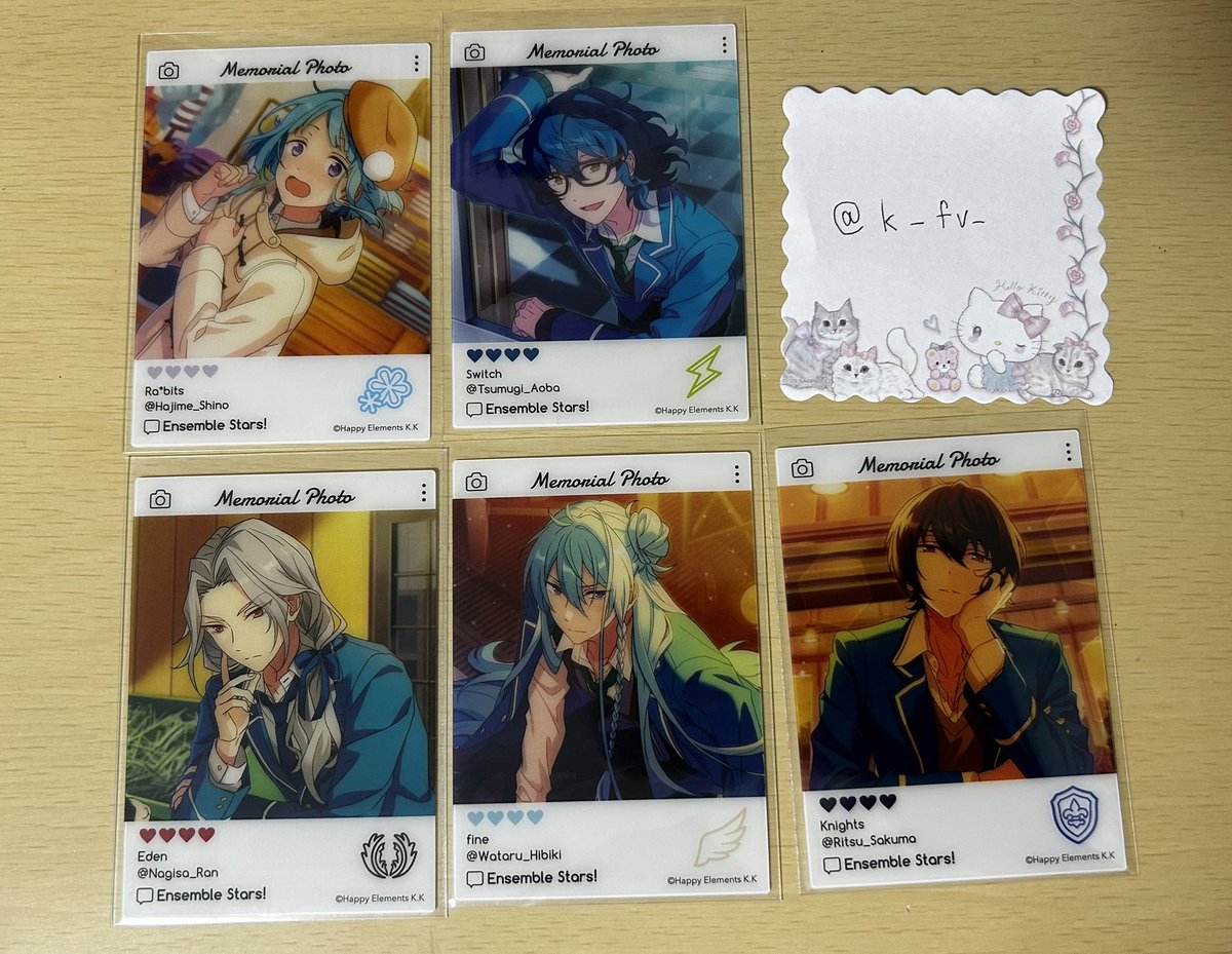 k_fv_'s tweet photo. 【交換・譲渡】あんスタ ぱしゃっつ 7周年 EMOCA2 エモカ

譲）画像
求）同異種斎宮宗or希望額＋送料

優先絵柄ツリーへ載せます⬇️

検索からでもお気軽にお声掛けください。 https://t.co/DRDDEyNXxi