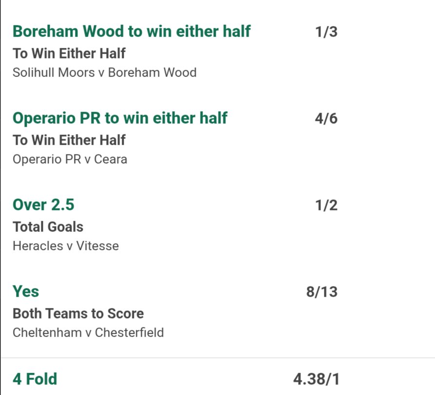 4foldfocus's tweet photo. Today's 4 fold 

#FootballTwitter #footballtips #BettingPicks https://t.co/XNSwVnmumf