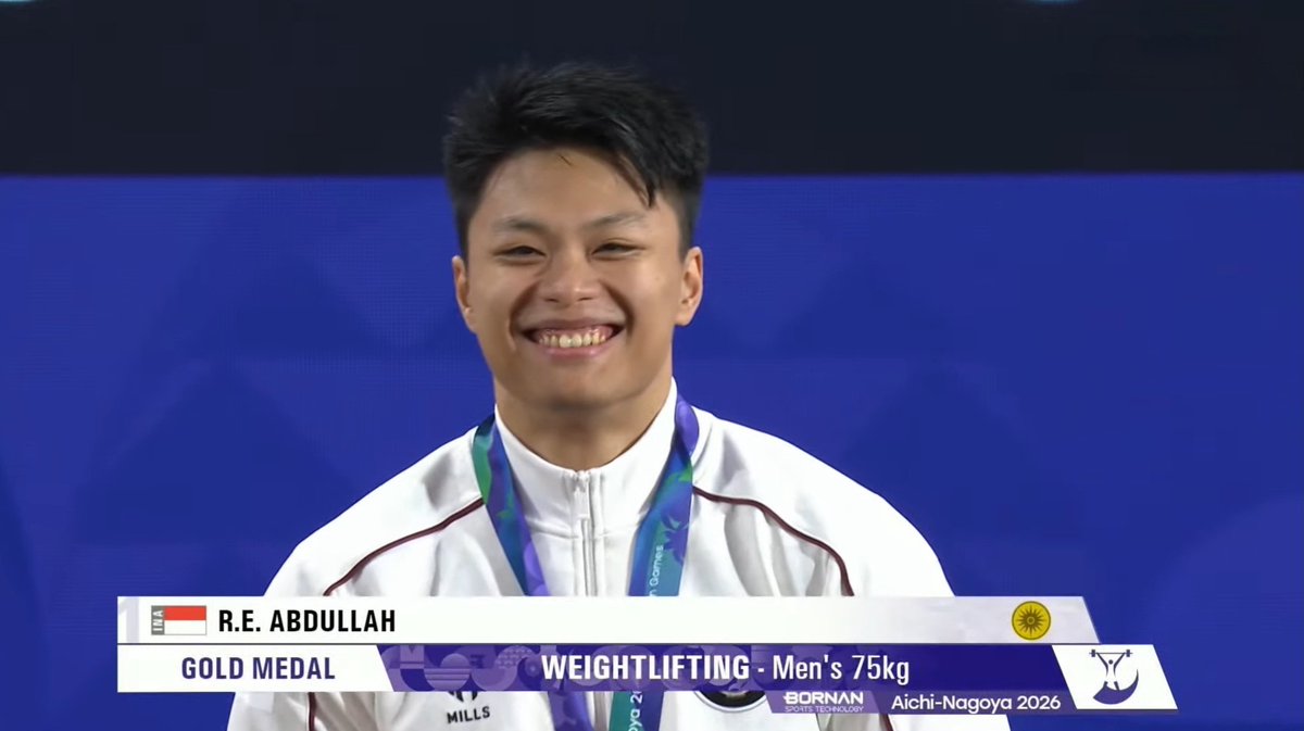 Mikaha_'s tweet photo. Menang gak kaget, kalah gak mungkin 🤪 Congrats Erwin 🥇 #AsianGames2026 #Weightlifting https://t.co/I6HbJdUg3q