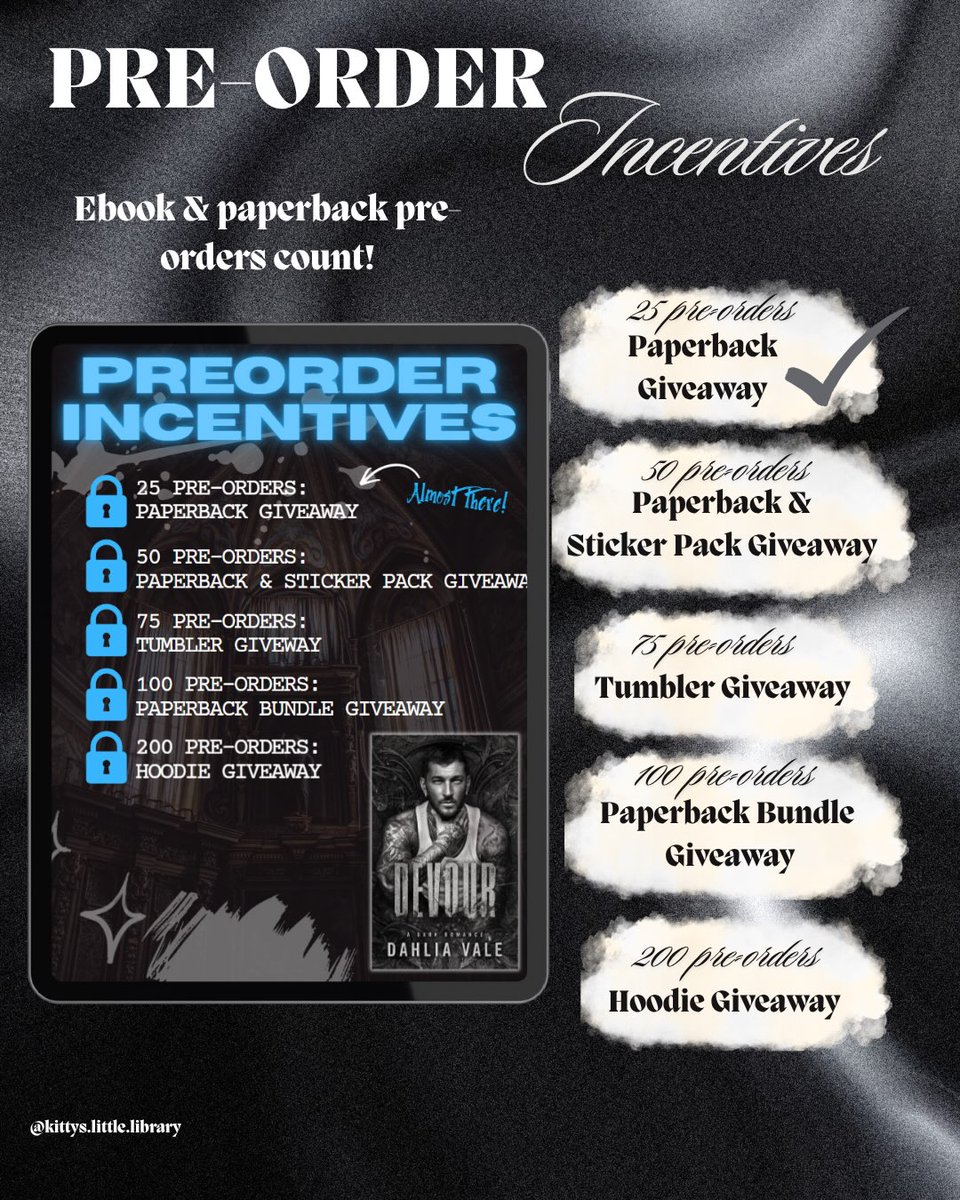 JenHeldhlq's tweet photo. Devour preorder incentives are here. Preorder your copy from Amazon or Dahlia’s shop to claim exclusive goodies, including an ebook or signed paperbacks. Enter the Ravens World, where secrets, power, obsession, and temptation collide. Are you ready https://t.co/4tjesJNGlT