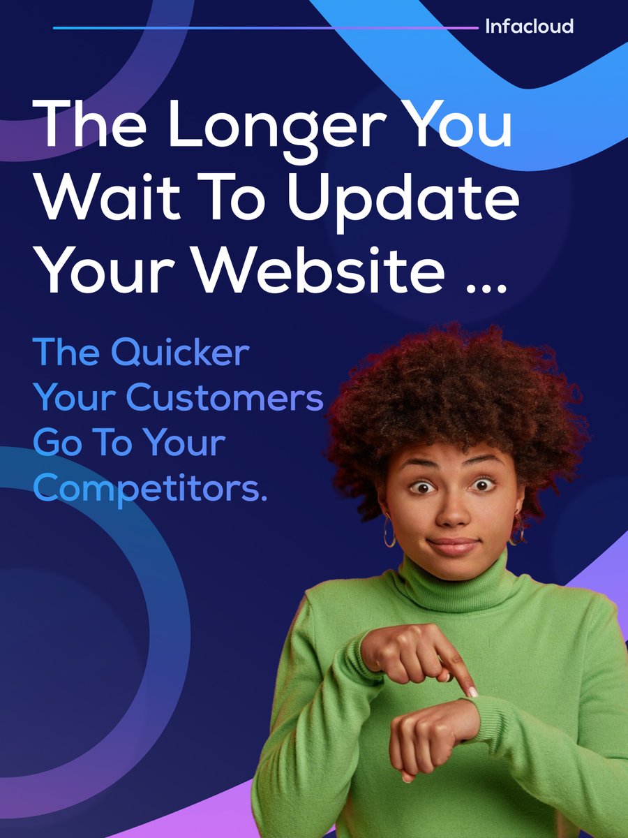 infacloud's tweet photo. The longer you wait to update your website…

The quicker your customers go to your competitors. Simple as that.

Get started at https://t.co/5sgAVA7Lt5

#WebDesign #SmallBusiness #LocalBusiness https://t.co/ENKTF3g4ii