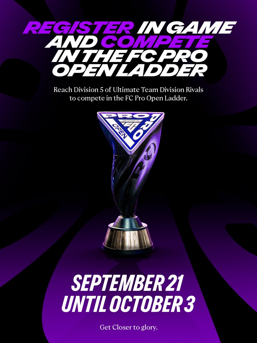EASPORTSFCPro's tweet photo. Picked up #FC27 yesterday? 🎮

Your journey to the #FCPro Open can start now! 👊 https://t.co/TfeTgpxnah
