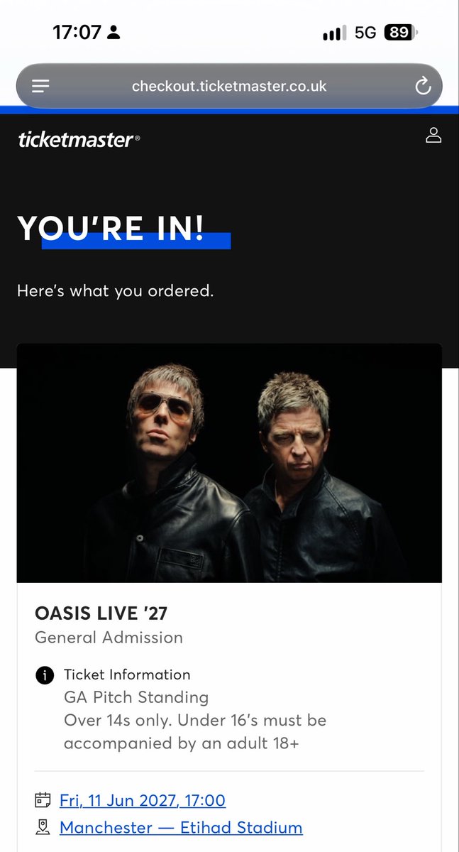 CDaff2's tweet photo. SEE YOU SOON @liamgallagher https://t.co/xxTyizSBlt