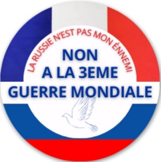 NapoLeon1226391's tweet photo. Les citoyens du monde ne veulent pas la guerre avec la Russie.
Seule, une poignée d'adeptes sataniques de la secte mondialiste la désirent et font tout pour la provoquer...
Ils sont peu, nous sommes des milliards pour la paix.
Unissons-nous ! https://t.co/3gtDDUZn3q