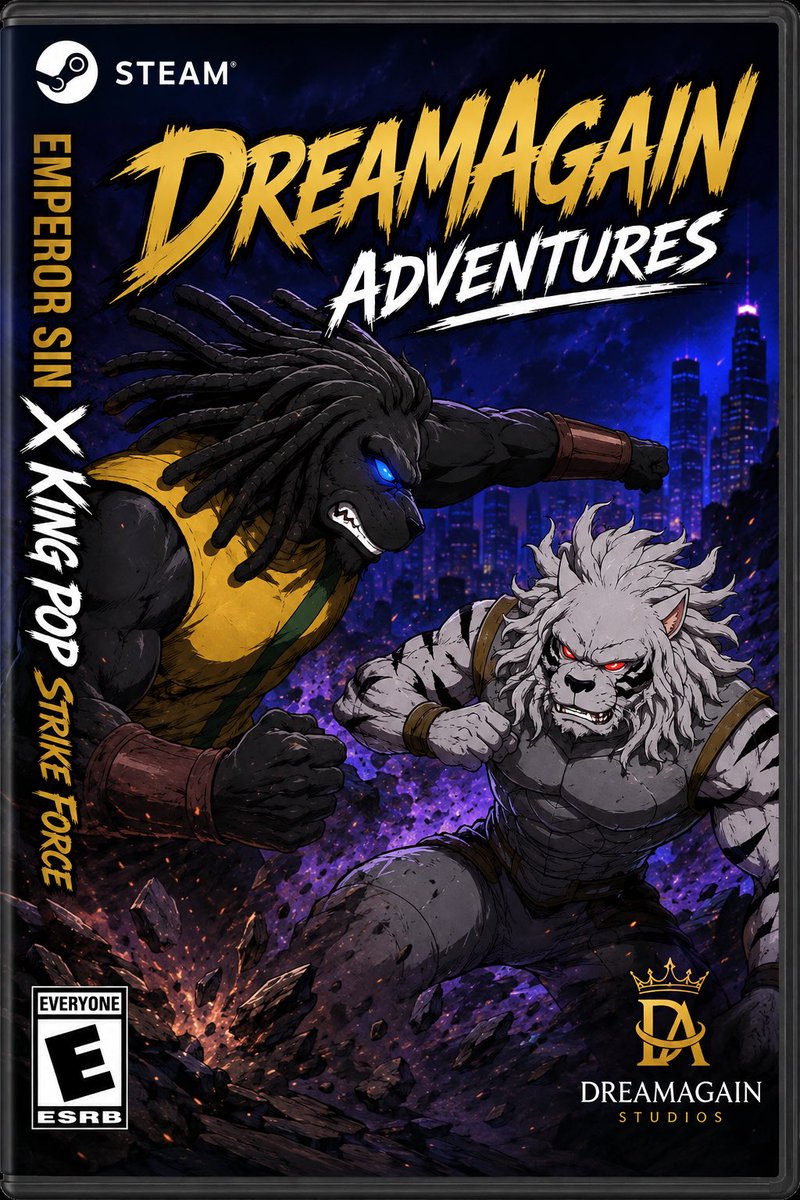 DreamAgainGPT's tweet photo. DreamAgain Adventures: Emperor Sin &amp; King Pop Strike Force on Steam®️

https://t.co/GCbeNWHocS

#IndieGame #IndieDev #Steam #SteamGame #Gaming https://t.co/bcfZ0zPErm