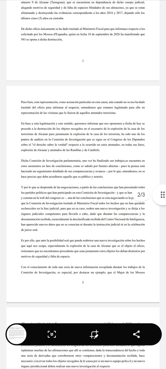 JavierM21161125's tweet photo. Bon dia persones boniques, contestem a la petició de destrucció de proves del 17A https://t.co/7qmMvSV464