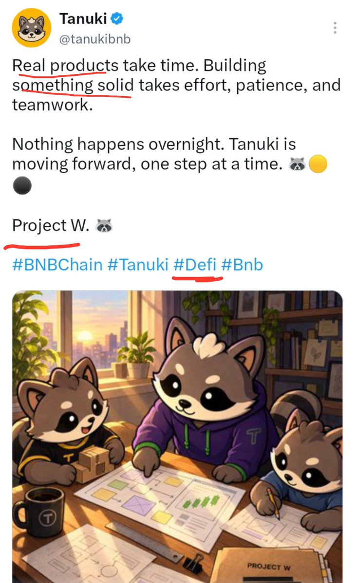 mercybilliion's tweet photo. Read between the lines. 😎
PROJECT W = a DEFI project 👨🔧
#TANUKI is building something very solid 🔥.
If you are not a Diamond Holder, Tanuki won't make sense to you. I'm positioned for long-term. #WealthTransfer https://t.co/nFgZYgaGou